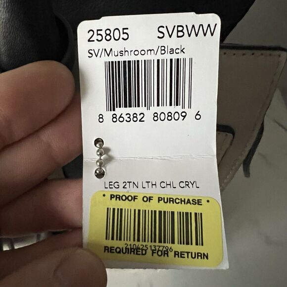 Coach 25805 Legacy Two-tone Chelsea Leather Carryall Mushroom Black - Picture 6 of 11